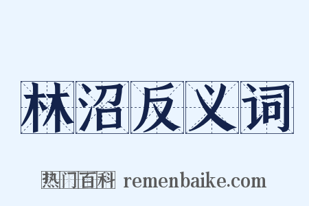 林沼反义词是什么意思的图片